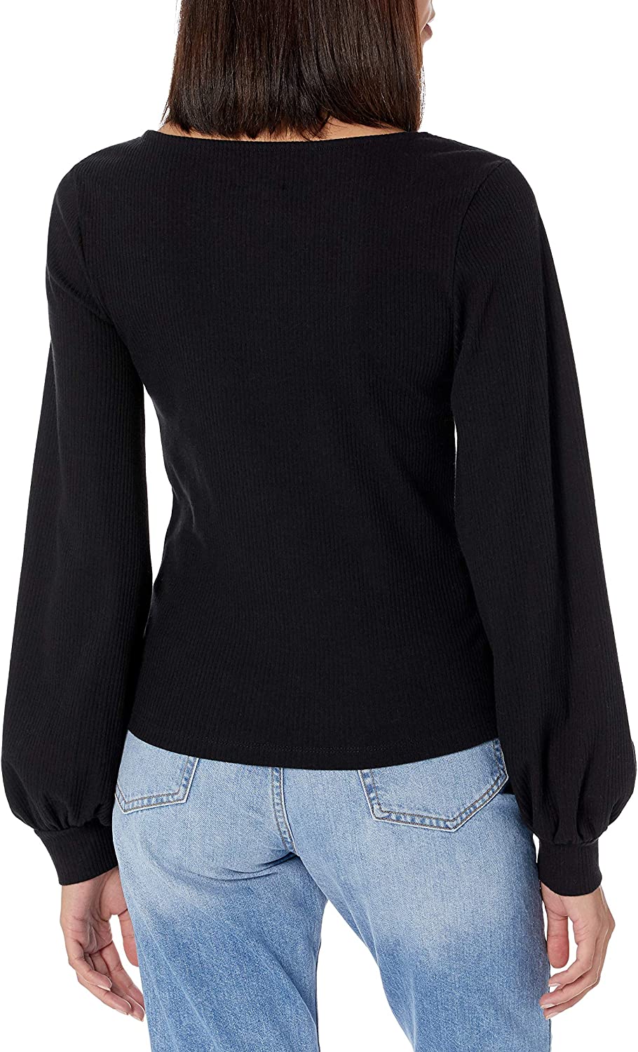 The Drop Women's @lucyswhims Square-Neck Balloon-Sleeve Top - Image 3